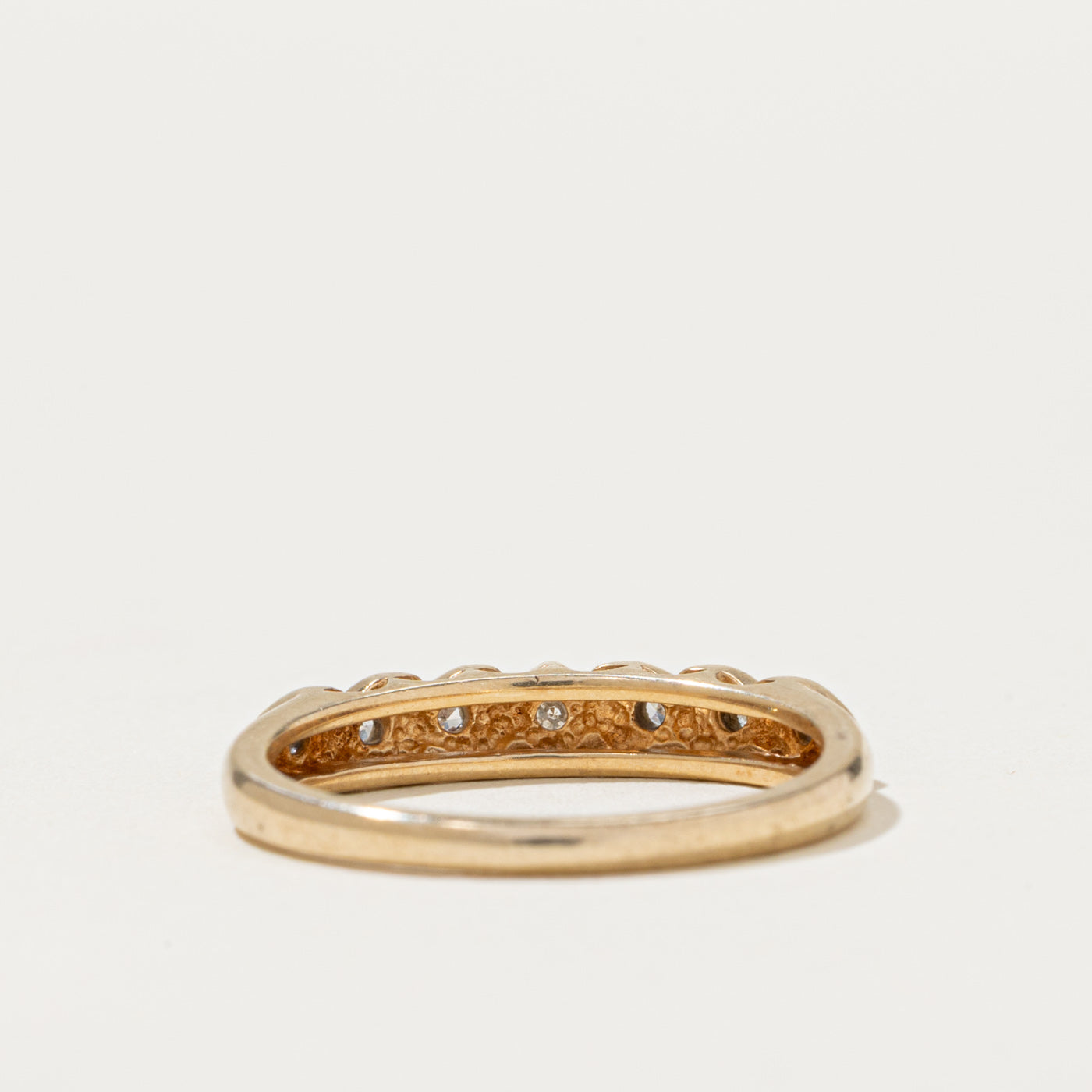 Semi Eternity Diamond Heart Patterned Band | 0.07ctw | SZ 6