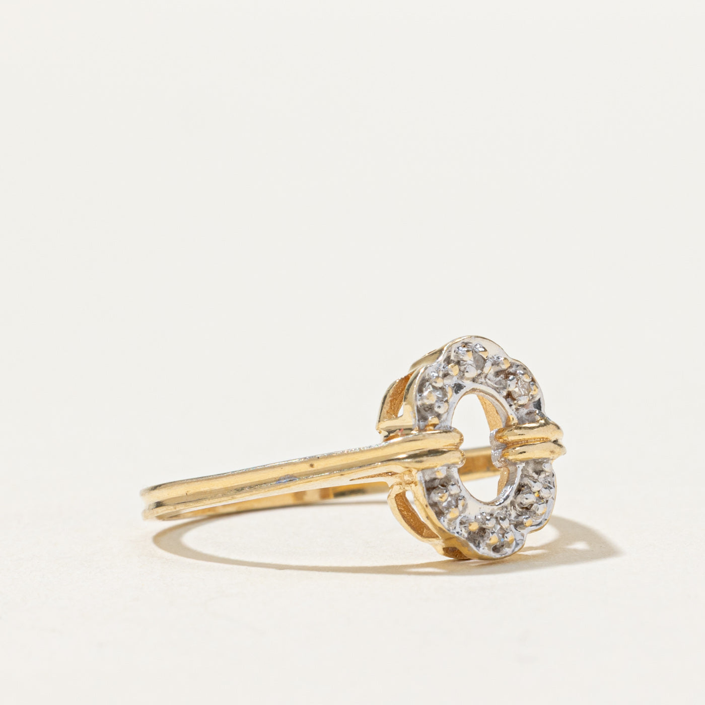 Open Halo Diamond Ring | 0.05ctw | SZ 6