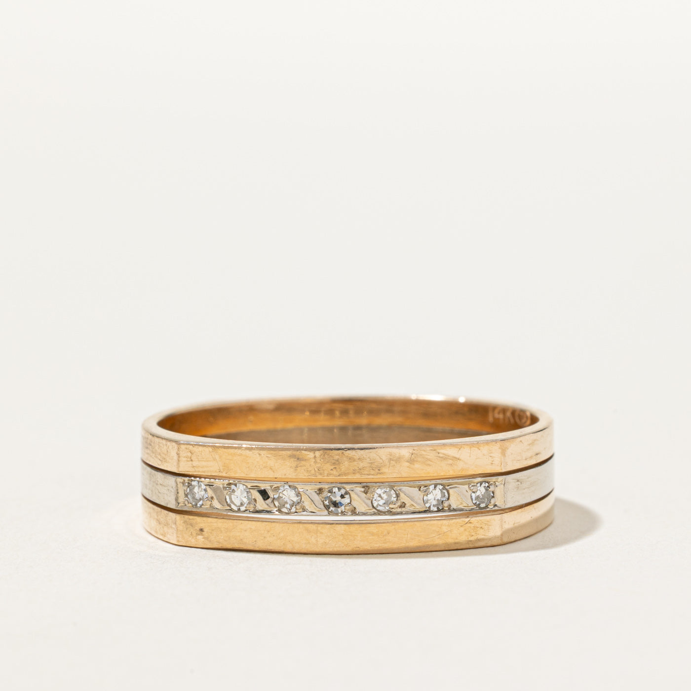 Seven Stone Diamond Band | 0.11ctw | SZ 14