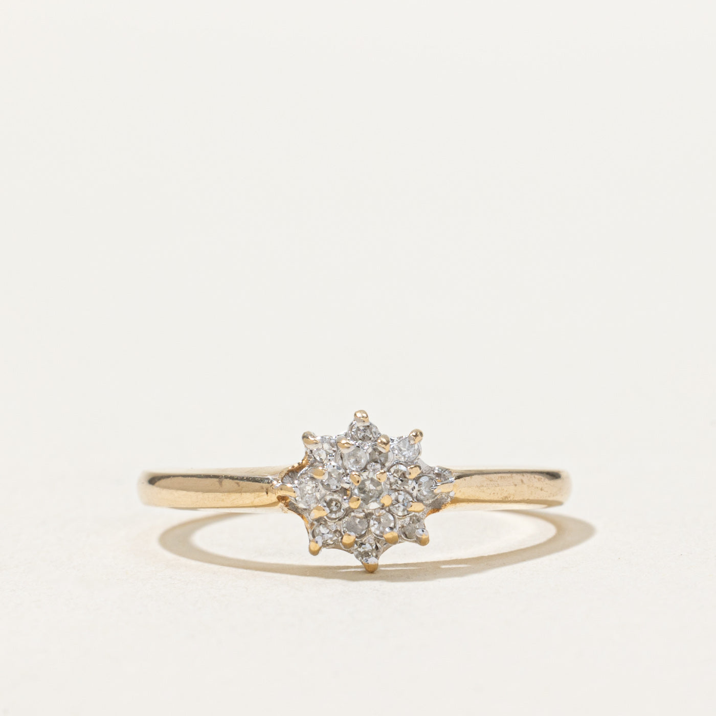 Diamond Cluster Ring | 0.10ctw | SZ 7