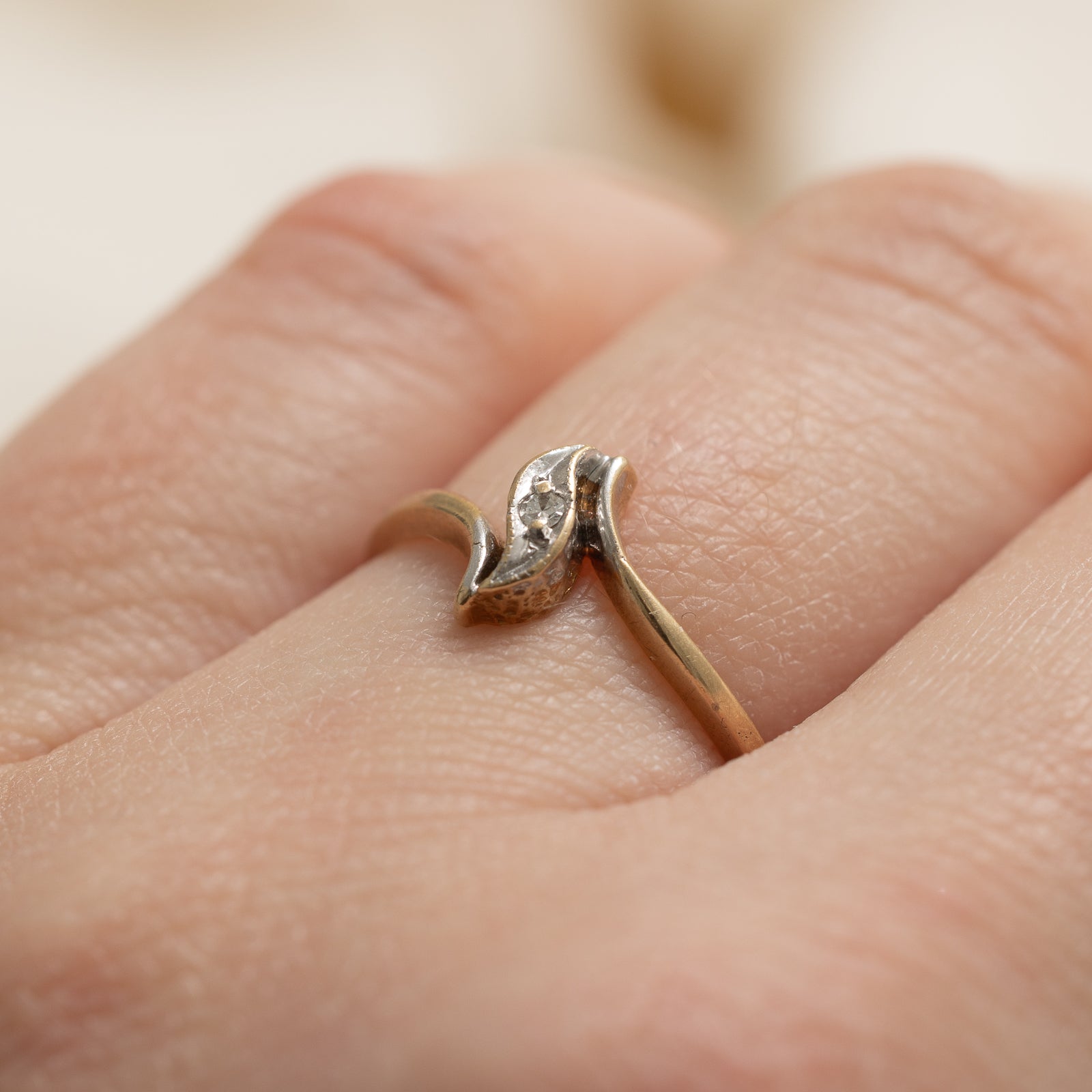 Diamond Bypass Ring | 0.02ctw | SZ 6