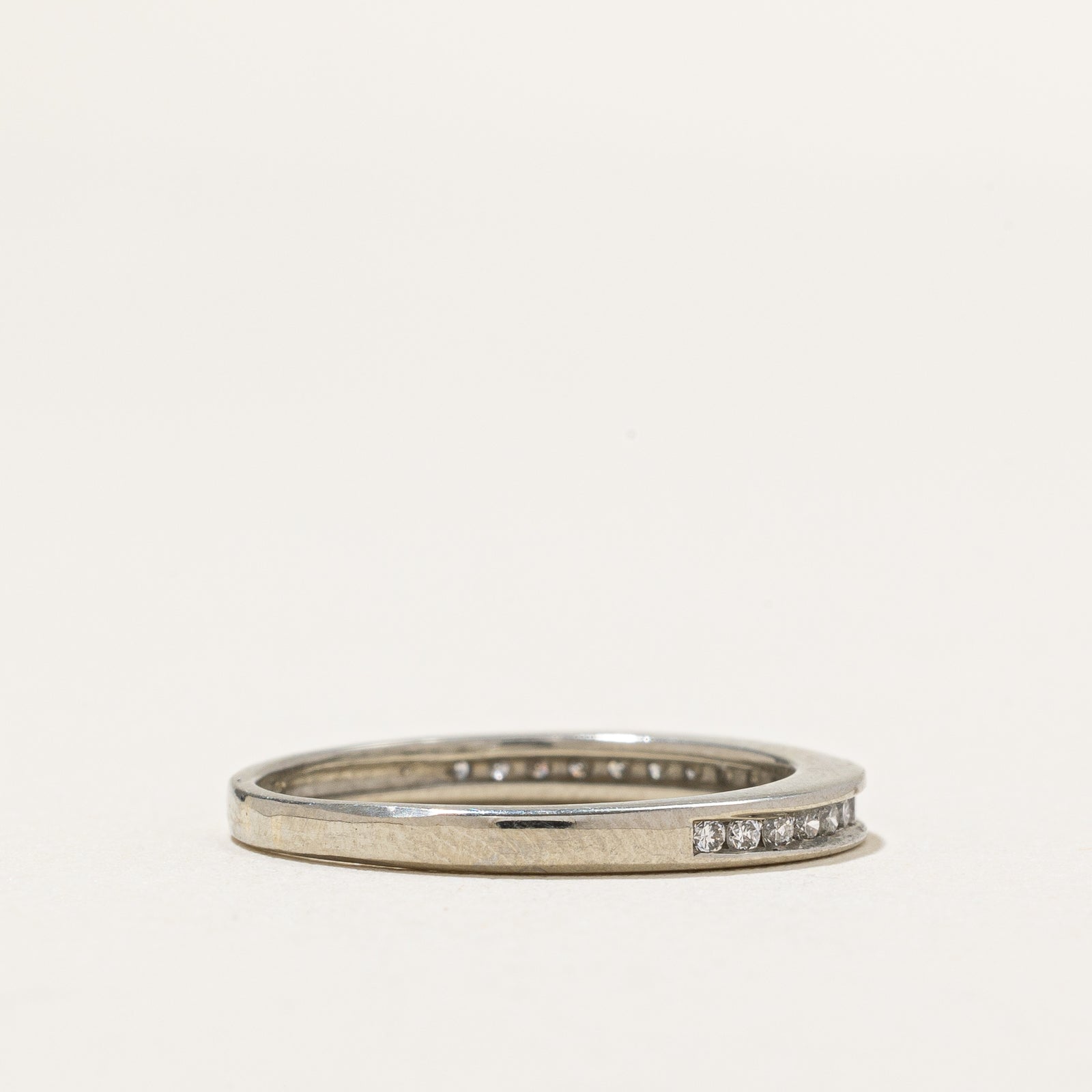 Channel Set Semi Eternity Diamond Band | 0.06ctw | SZ 5.75