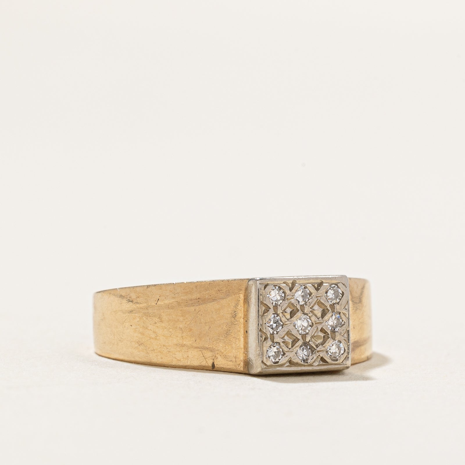 Diamond Grid Ring | 0.45ctw | SZ 6.25