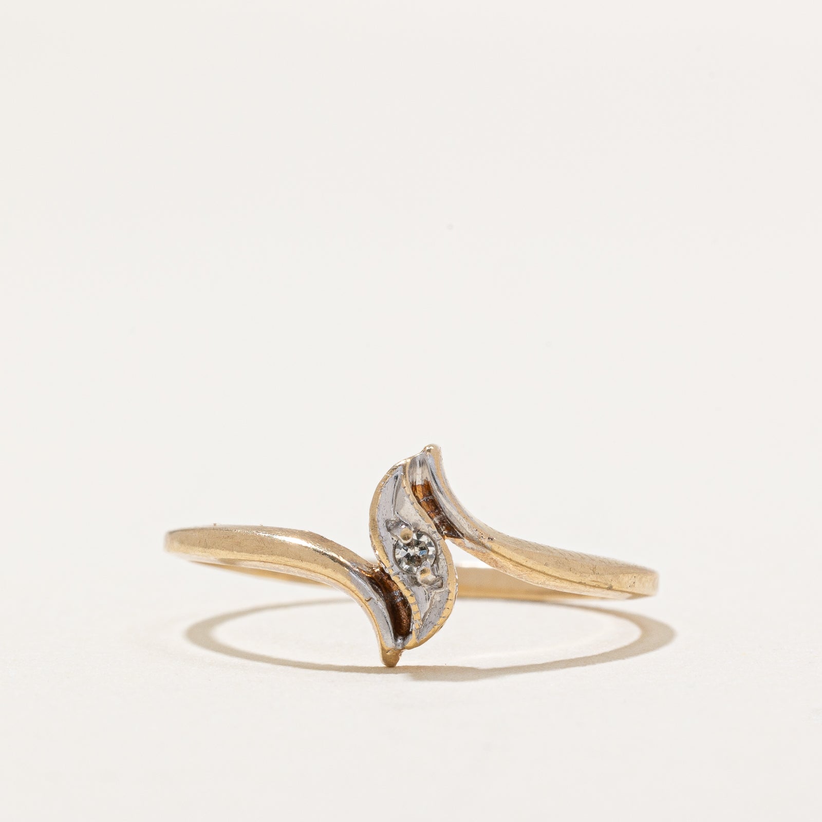 Diamond Bypass Ring | 0.02ctw | SZ 6