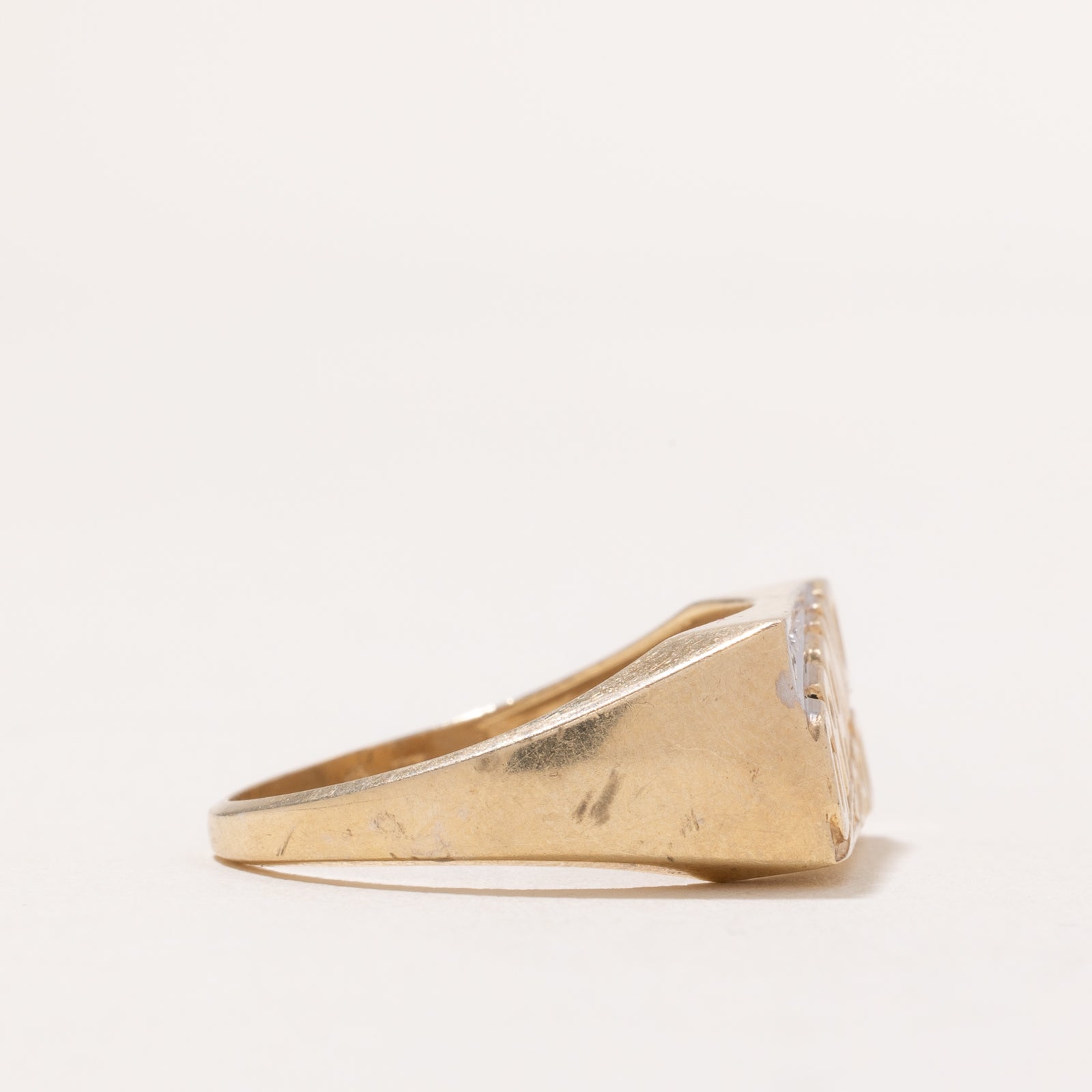 'Grand Dad' Diamond Signet Ring | 0.001ct | SZ 10