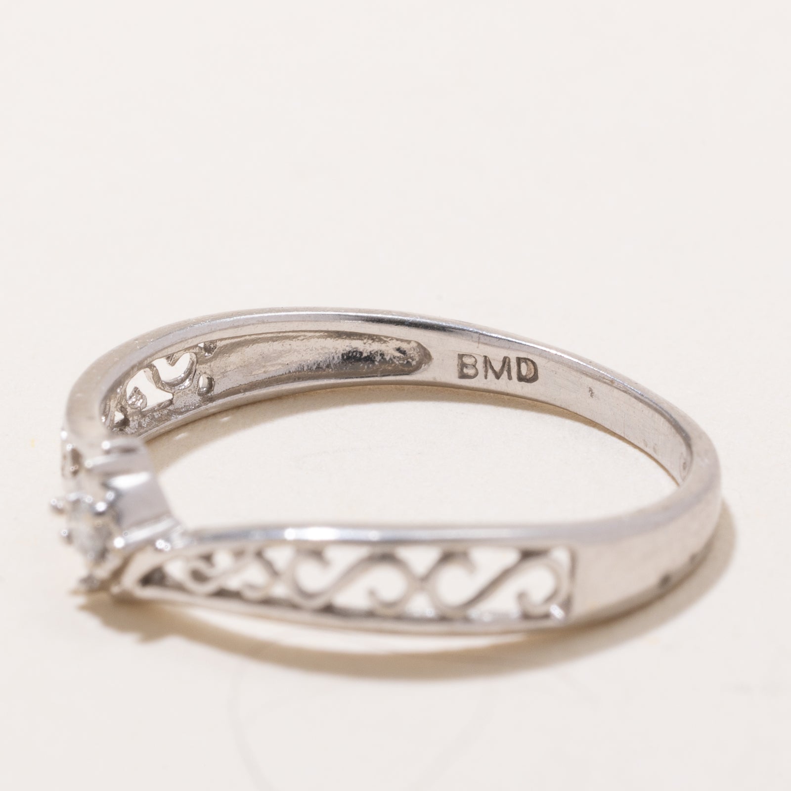 Diamond Bypass Ring | 0.015ct | SZ 7.5