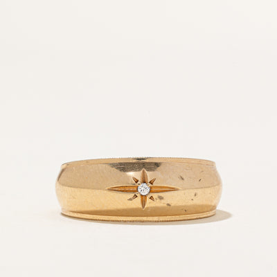 Star Set Diamond Band | 0.02ct | SZ 8.5