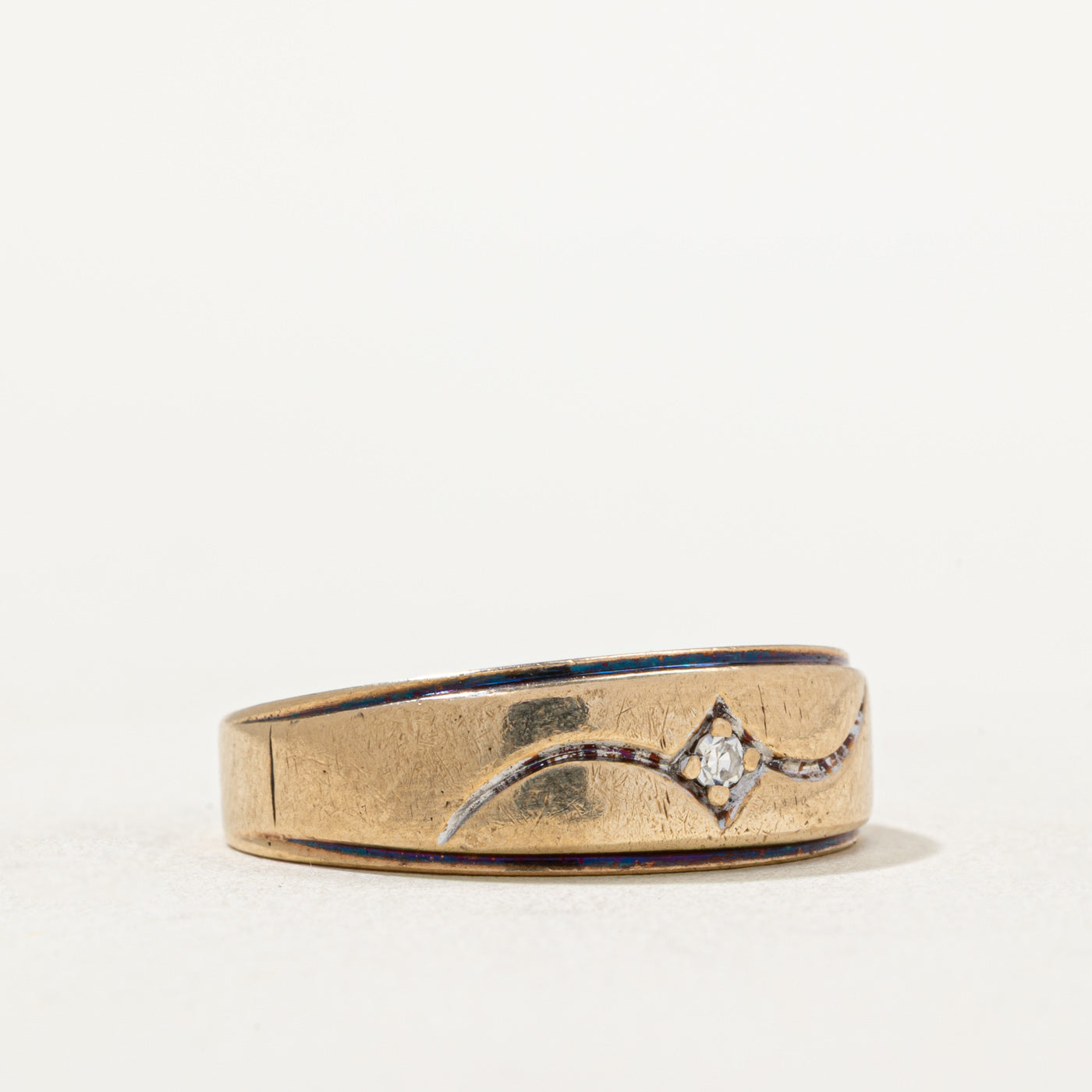 Single Stone Diamond Band | 0.02ct | SZ 9.25