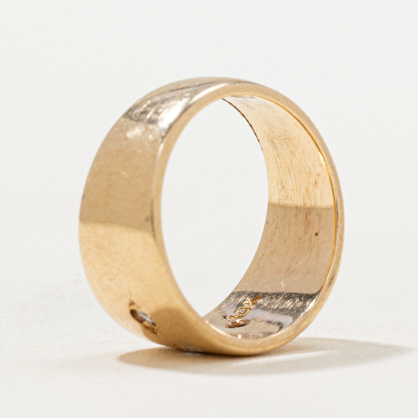 Three Stone Diamond Cigar Band | 0.03ctw | SZ 4.25