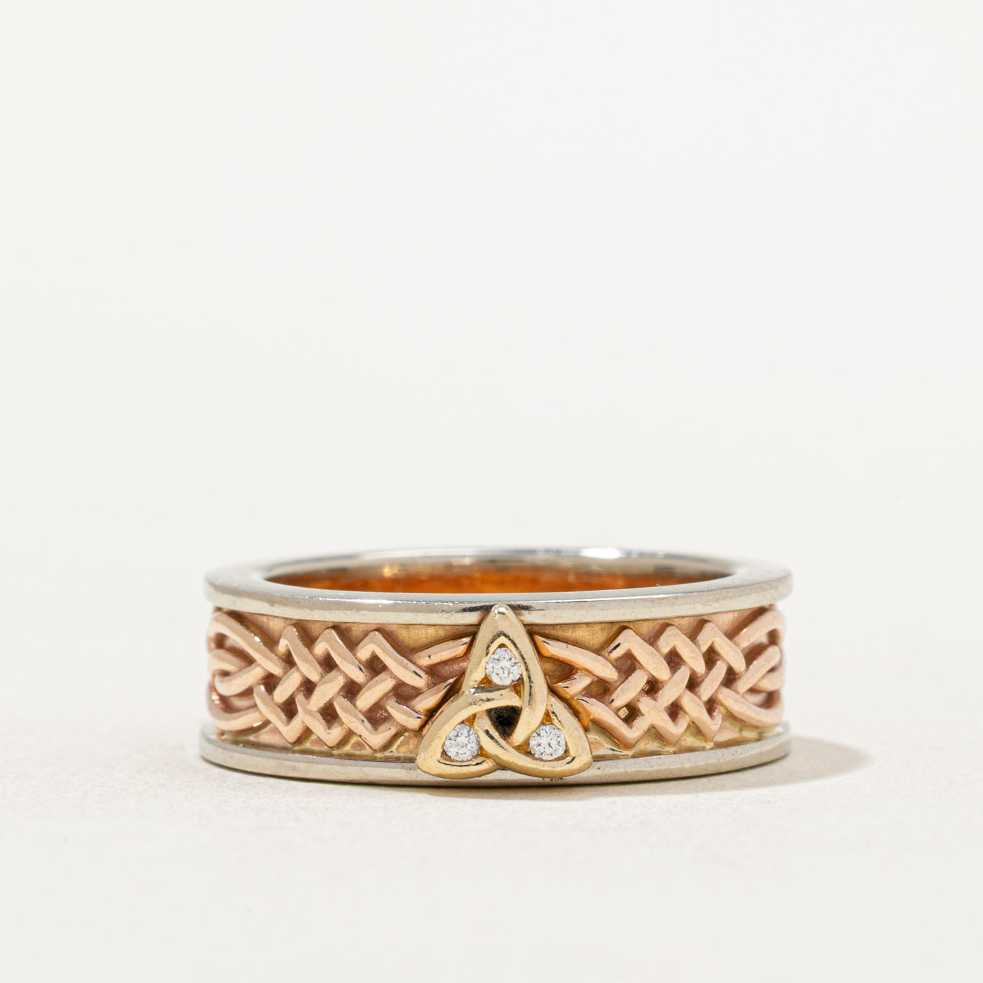 Diamond Celtic Knot Band | 0.015ctw | SZ 7.5