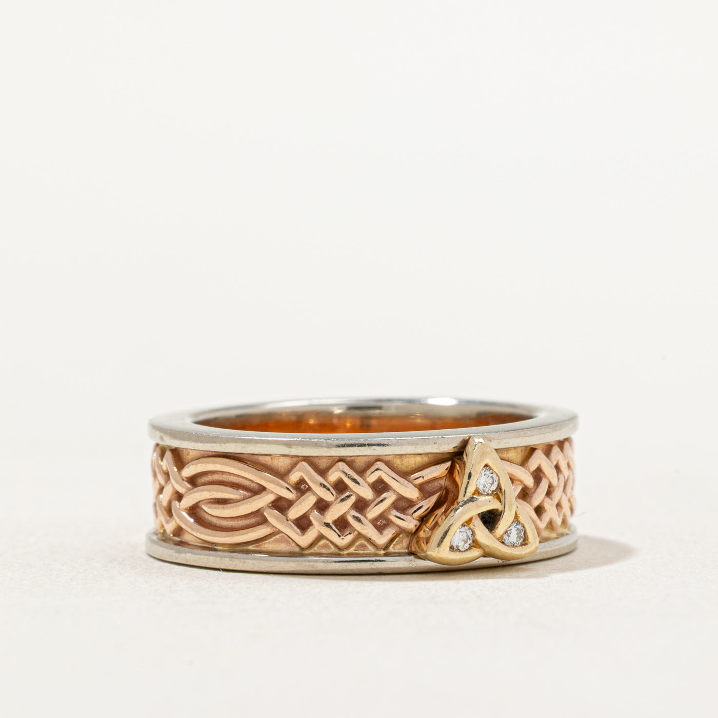 Diamond Celtic Knot Band | 0.015ctw | SZ 7.5