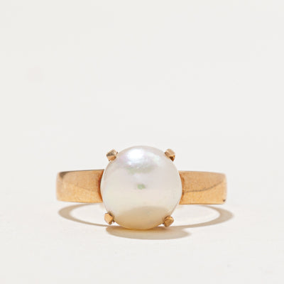 Solitaire Pearl Ring | SZ 6.5