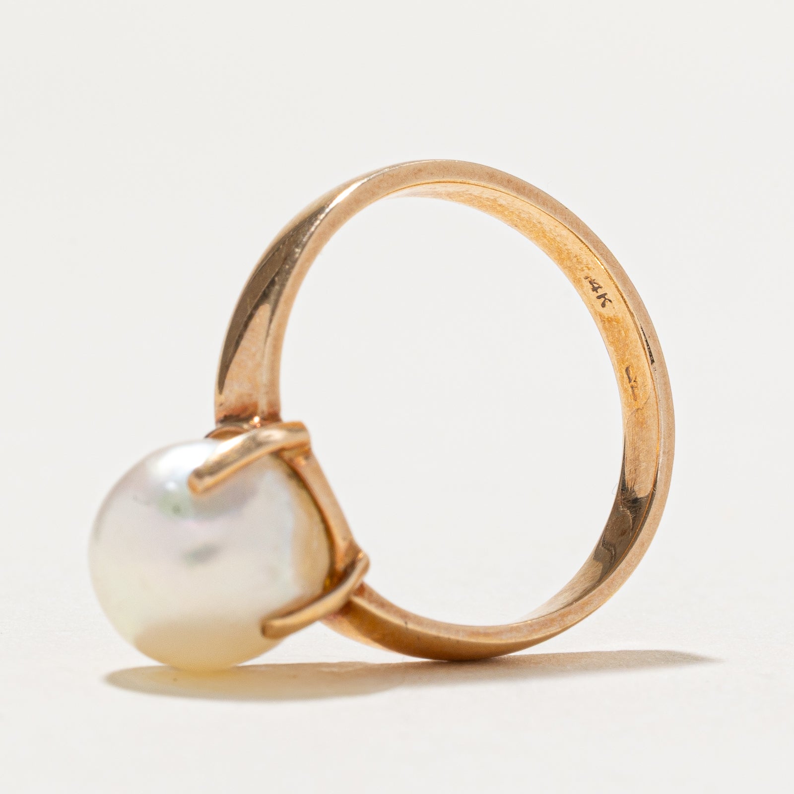 Solitaire Pearl Ring | SZ 6.5