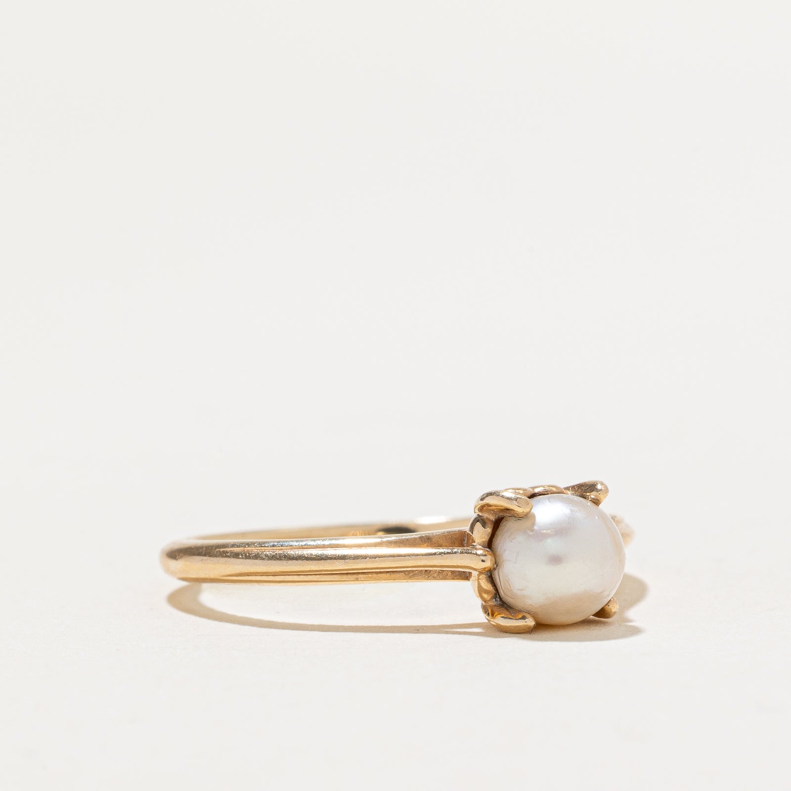 Solitaire Pearl Ring | SZ 8