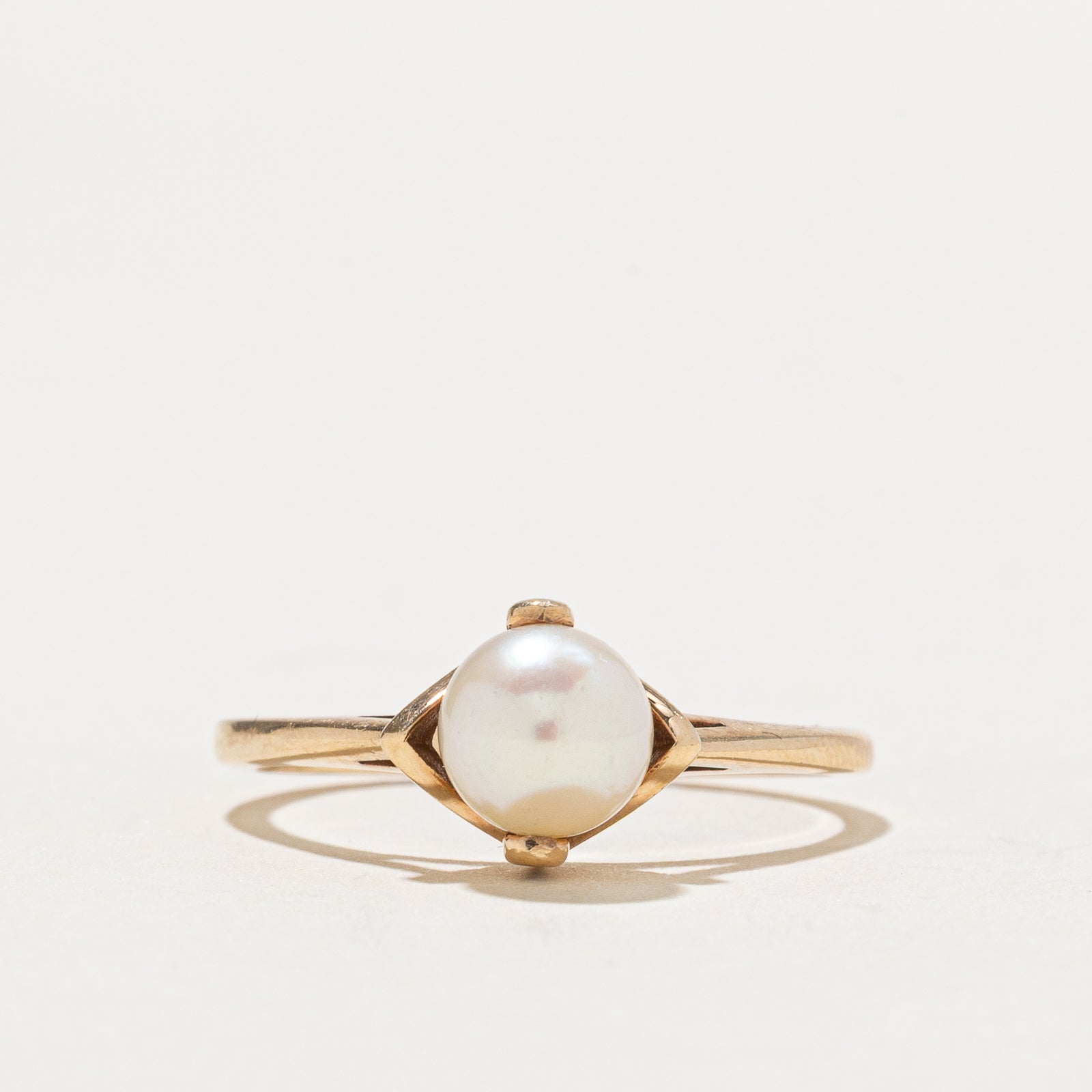 Solitaire Pearl Ring | SZ 7