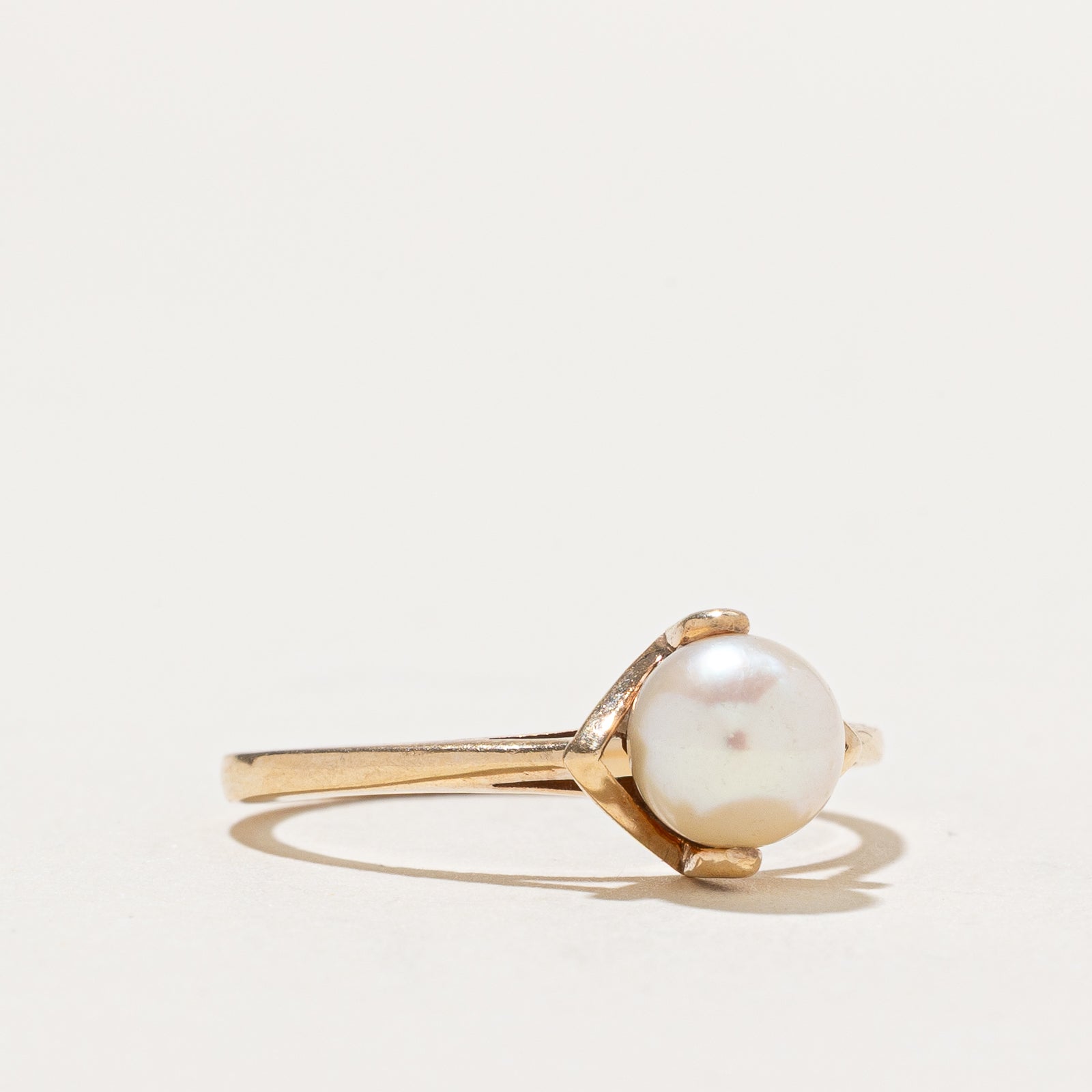 Solitaire Pearl Ring | SZ 7