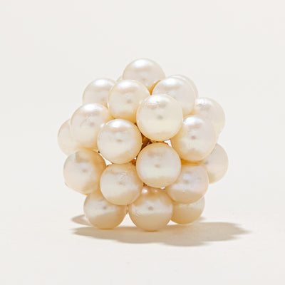 Pearl Cluster Cocktail Ring | SZ 5.25