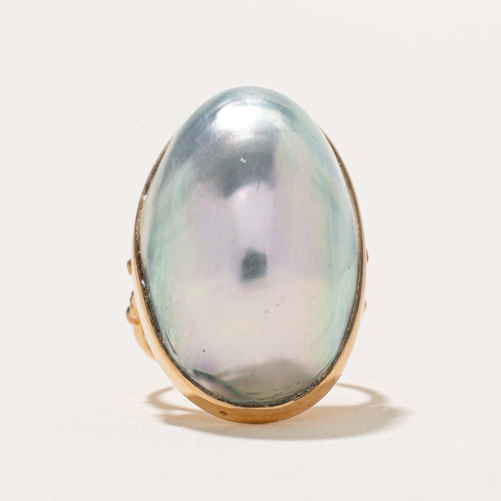Solitaire Pearl Cocktail Ring | SZ 4.5