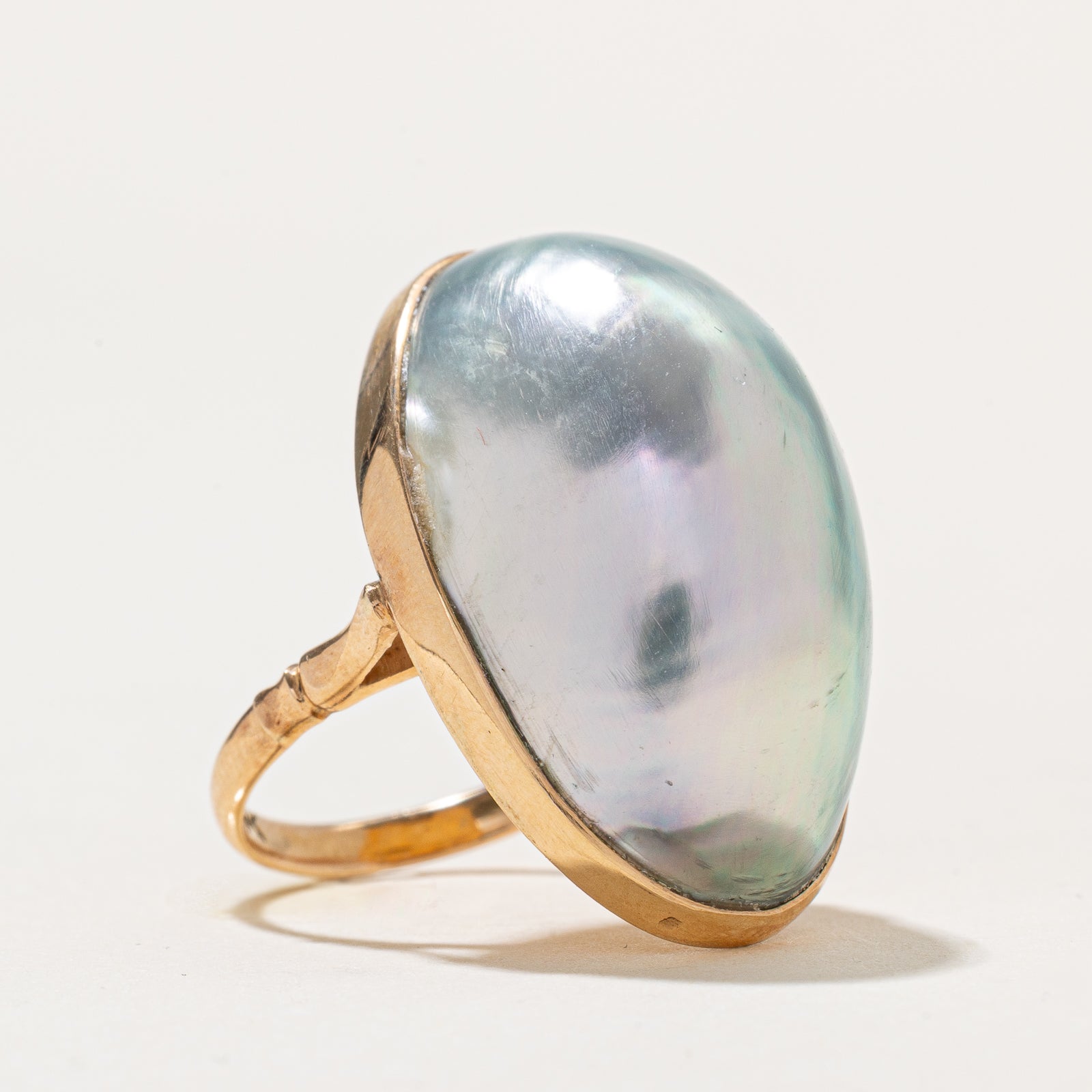 Solitaire Pearl Cocktail Ring | SZ 4.5