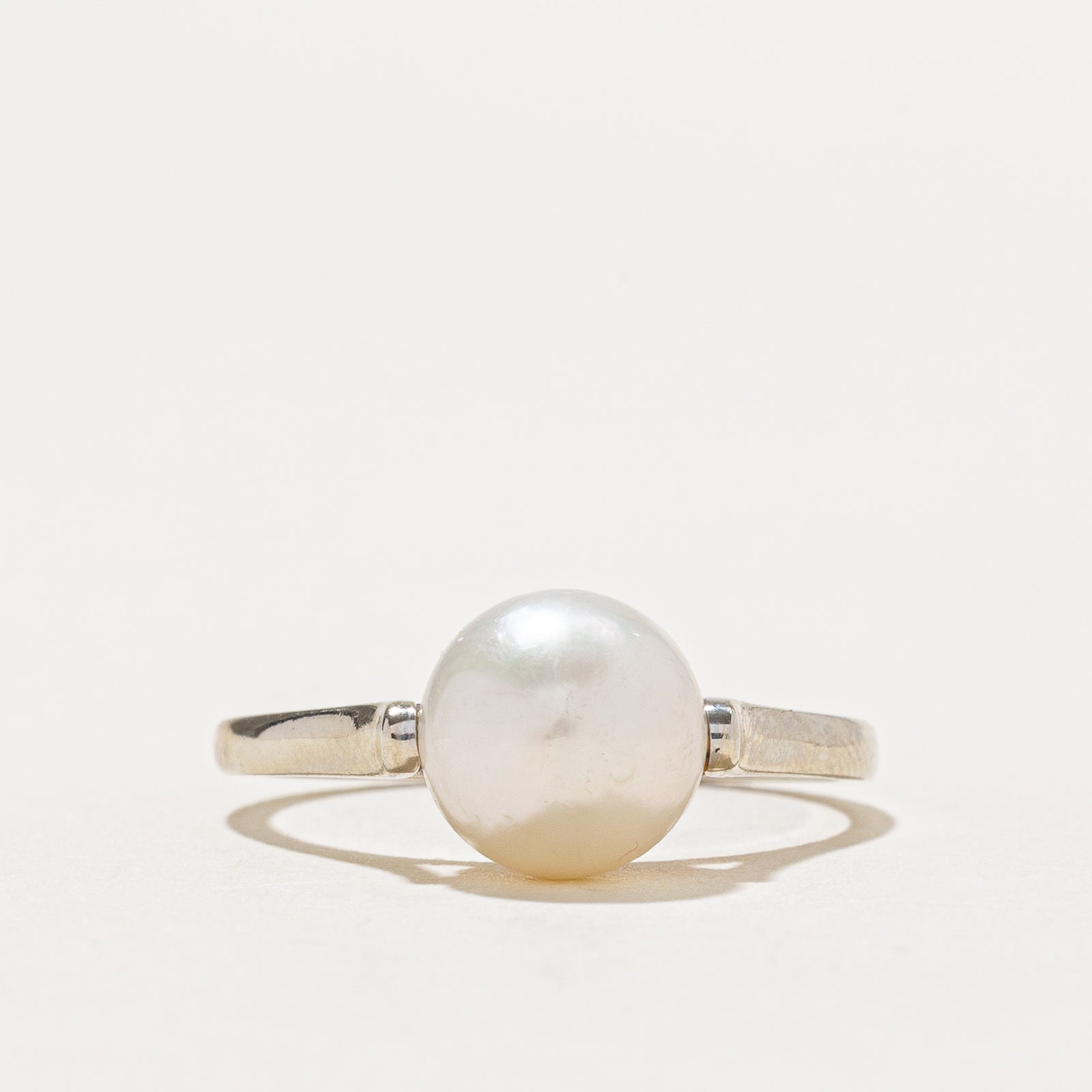 Solitaire Pearl Ring | SZ 7