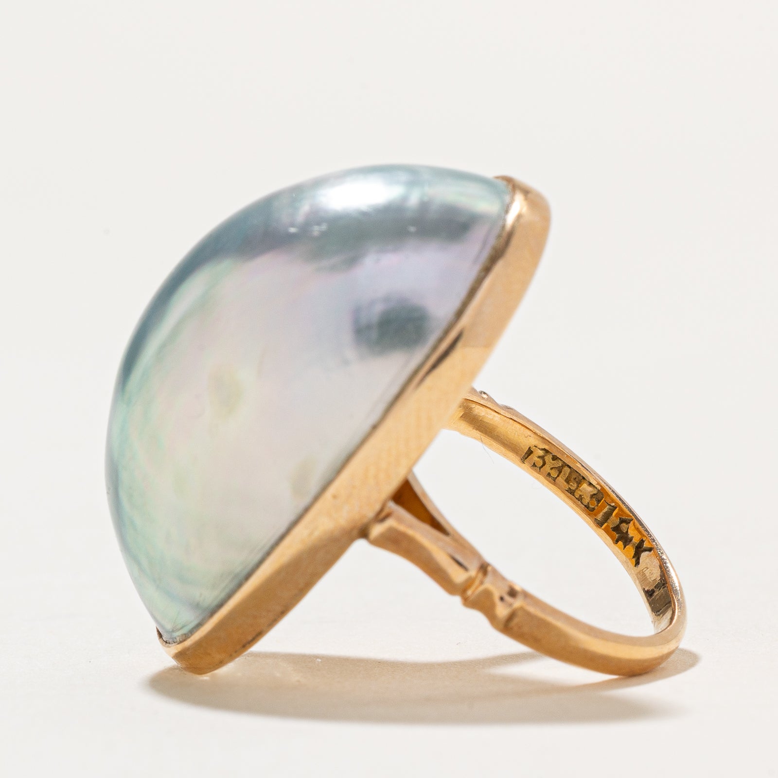 Solitaire Pearl Cocktail Ring | SZ 4.5