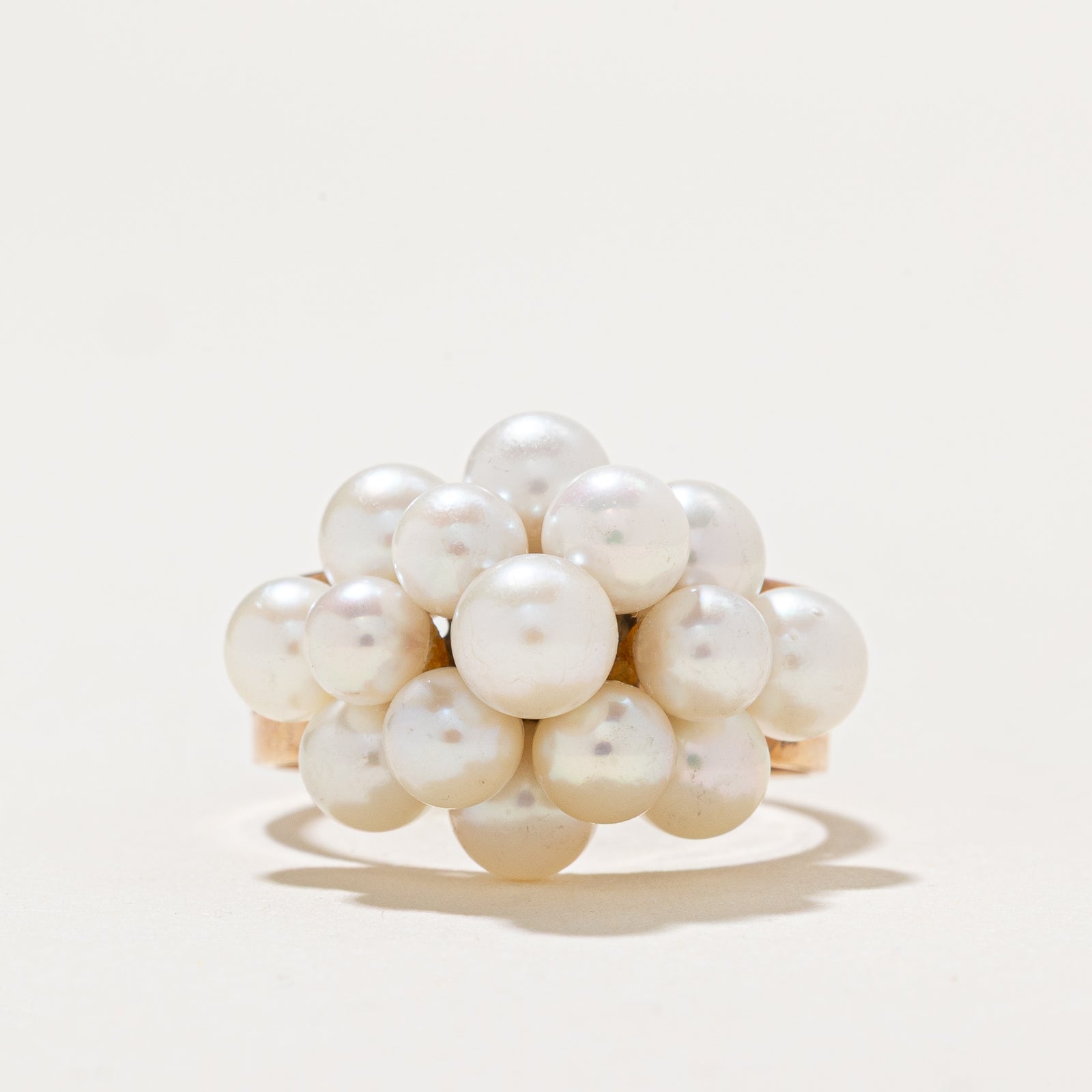 Pearl Cluster Cocktail Ring | SZ 6