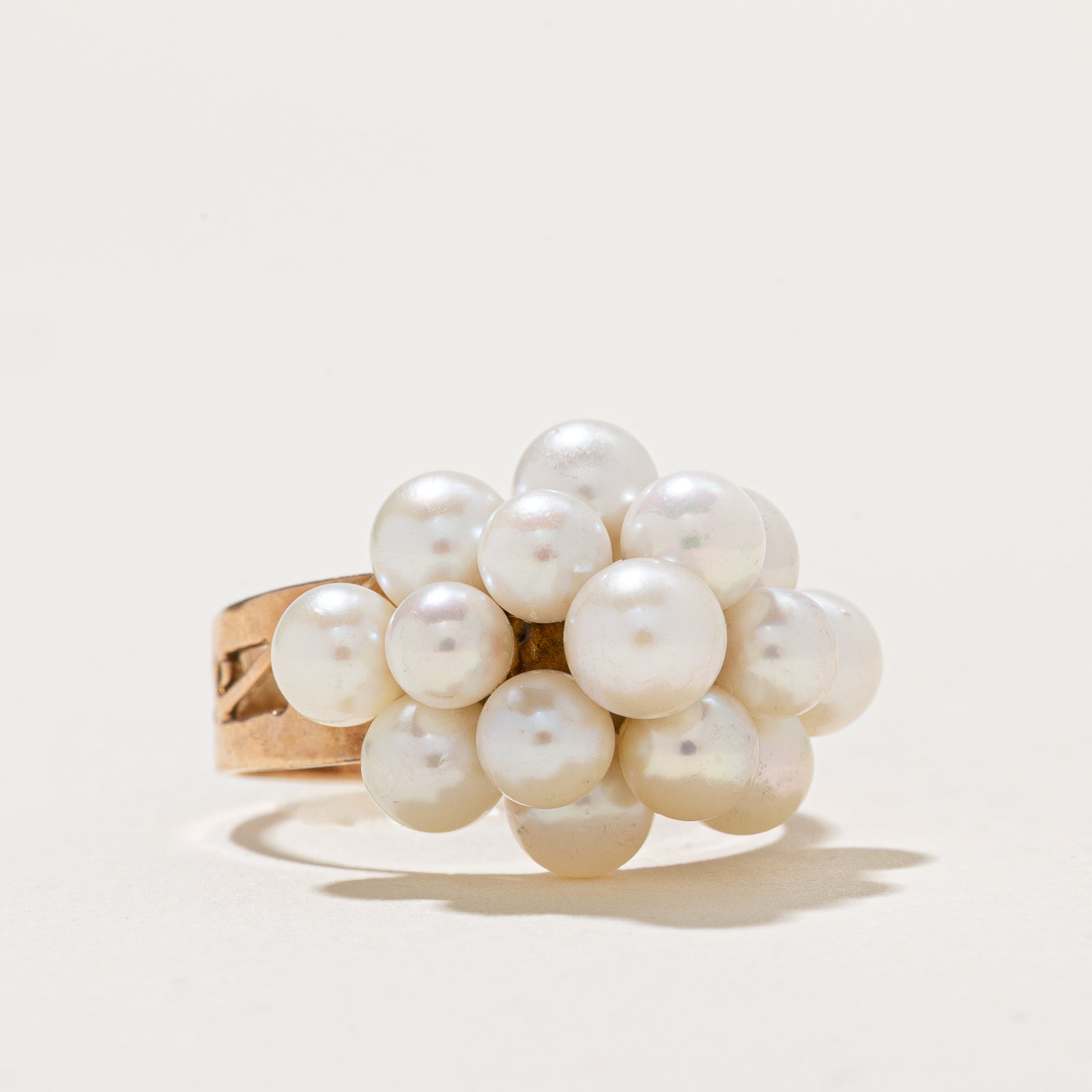 Pearl Cluster Cocktail Ring | SZ 6