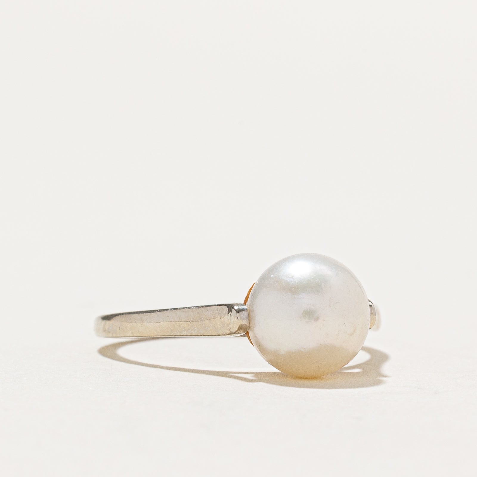 Solitaire Pearl Ring | SZ 7