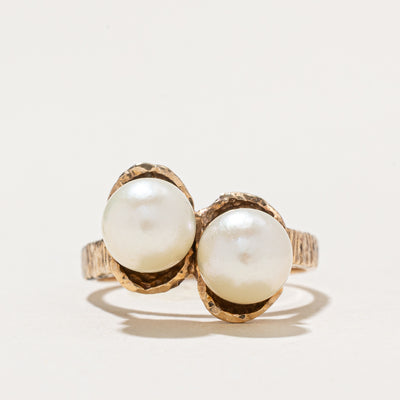 Toi et Moi Pearl Ring | SZ 4.25