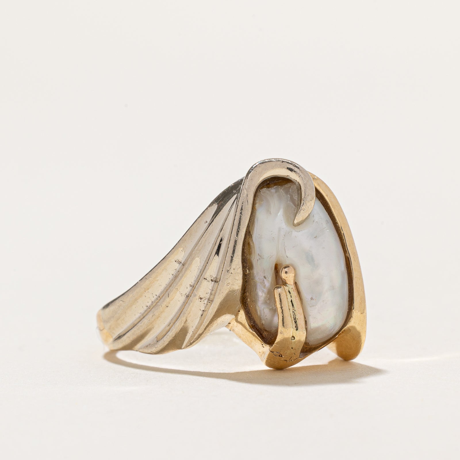 Baroque Pearl Abstract Ring | SZ 7.25