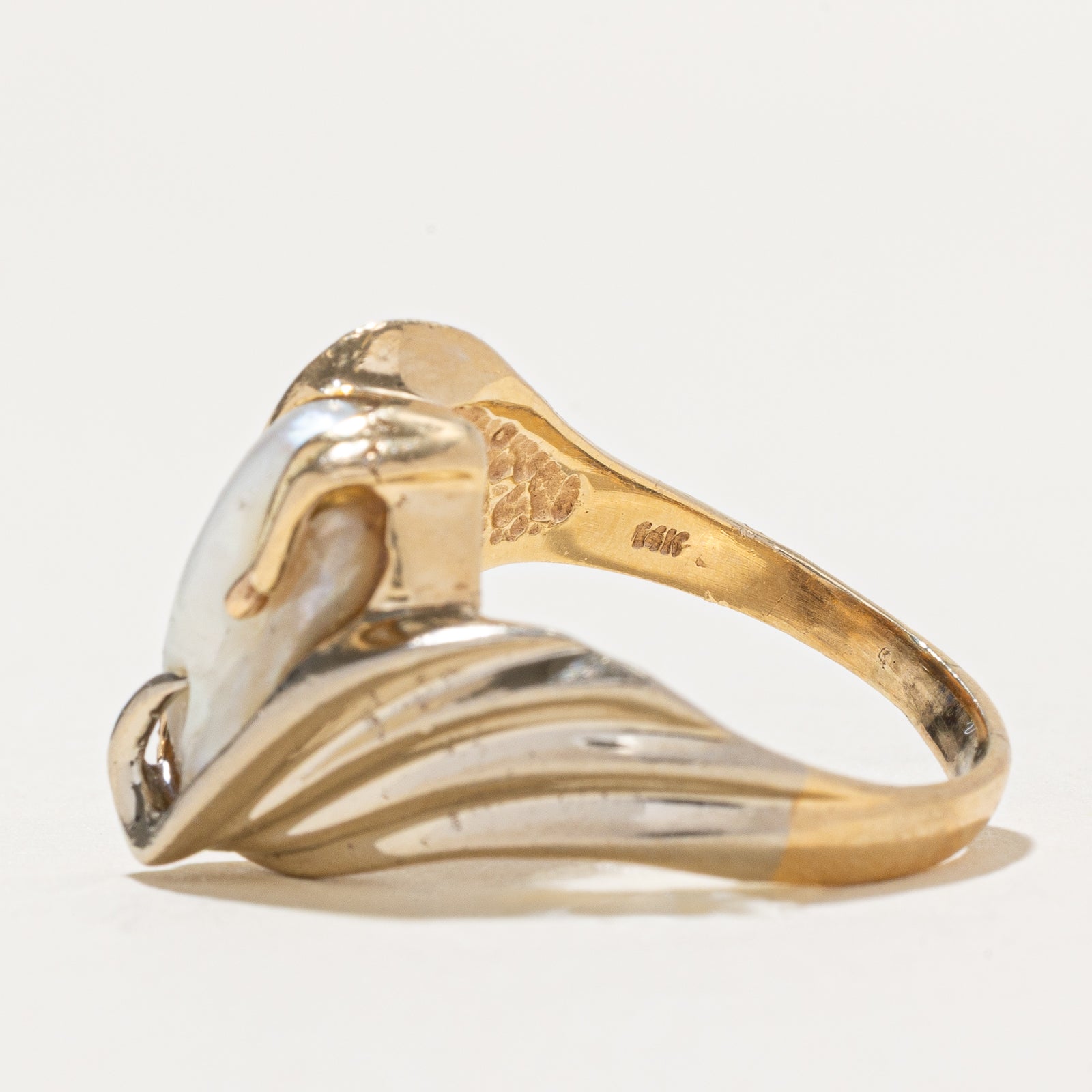Baroque Pearl Abstract Ring | SZ 7.25