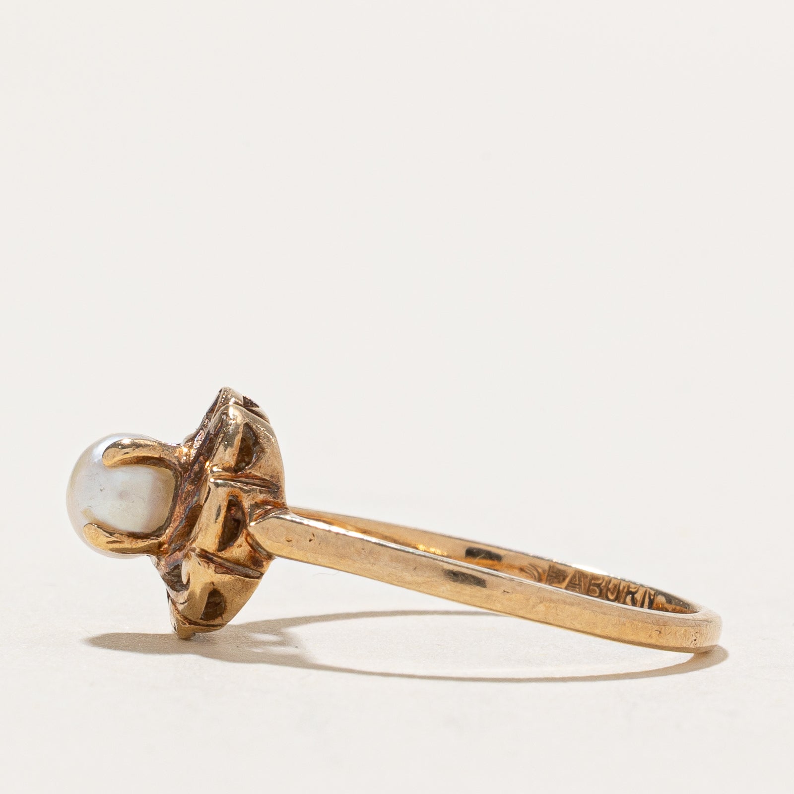 Solitaire Pearl Ring | SZ 5.75