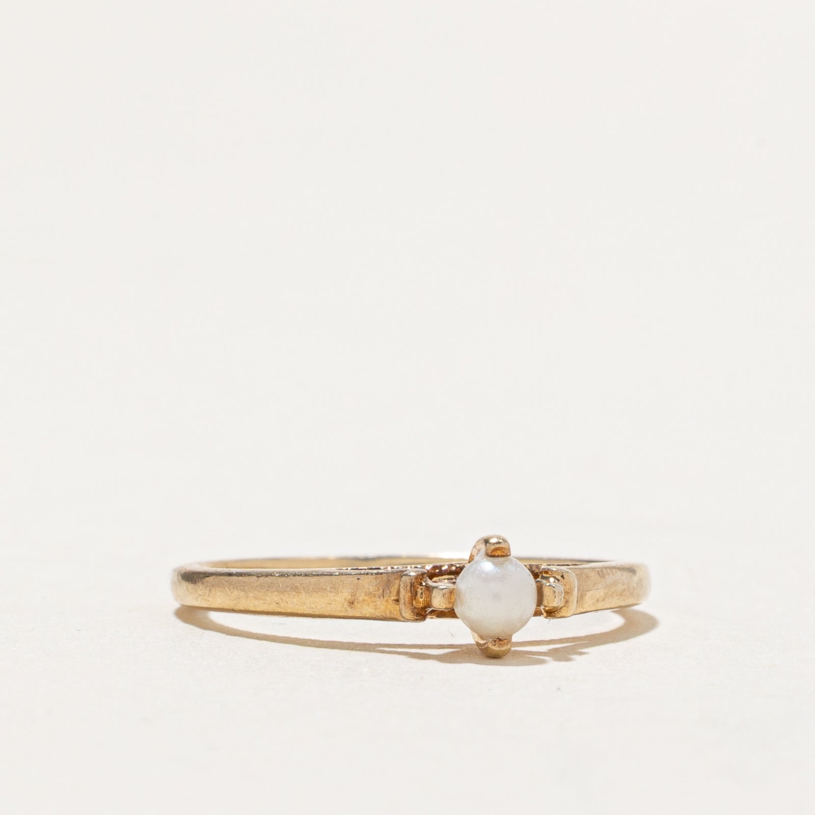 Solitaire Pearl Ring | SZ 2.75