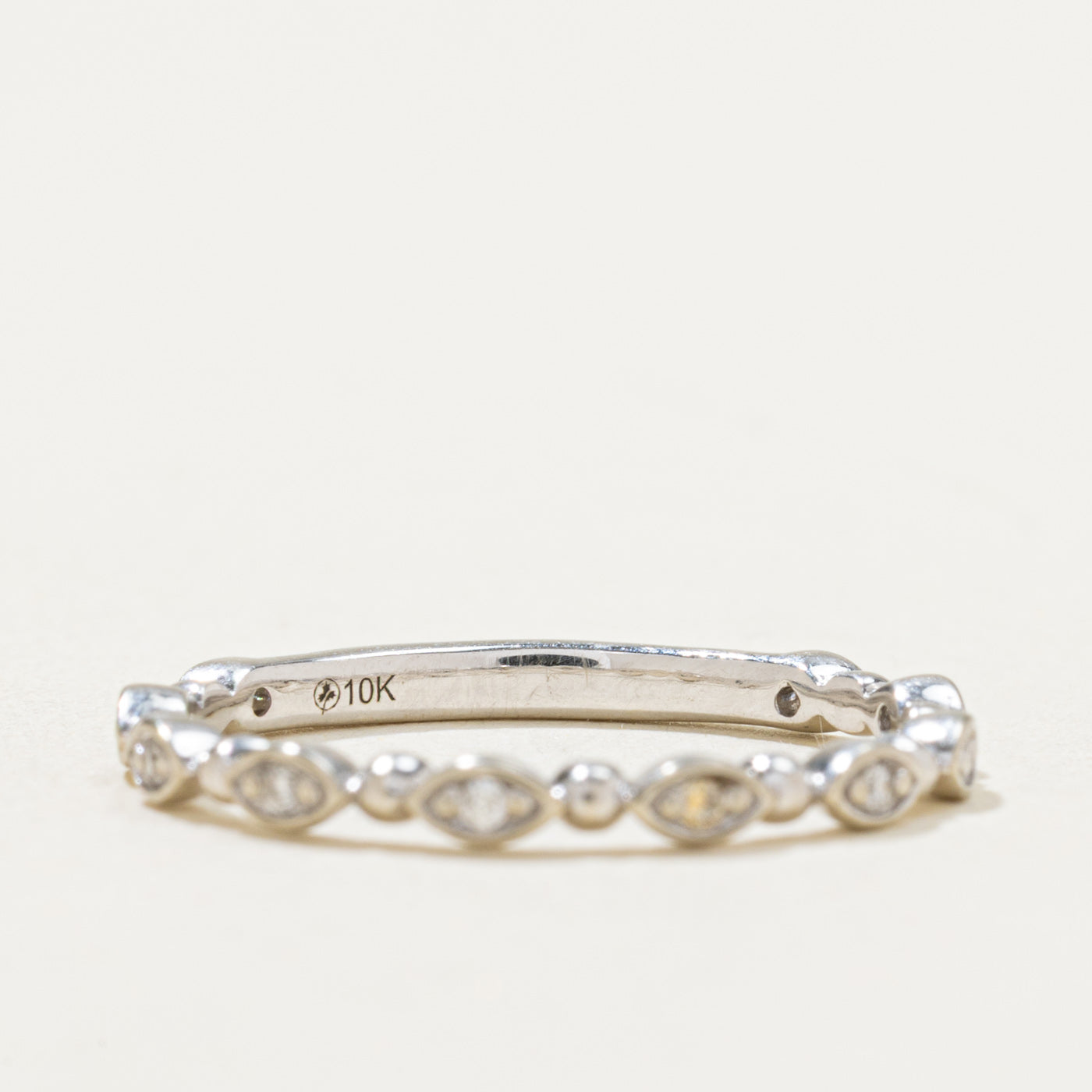 10K Semi Eternity Diamond Marquise Band | 0.05ctw | SZ 6