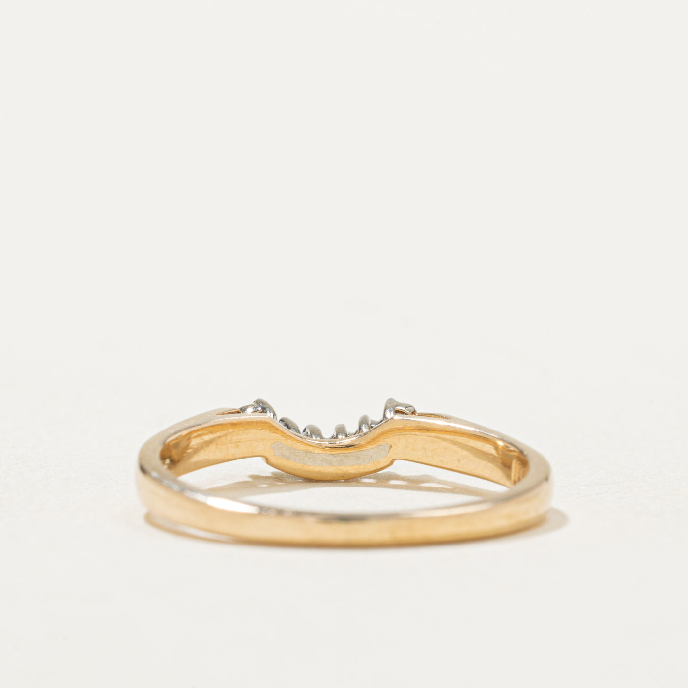 14K Diamond Contour Ring | SZ 5.5