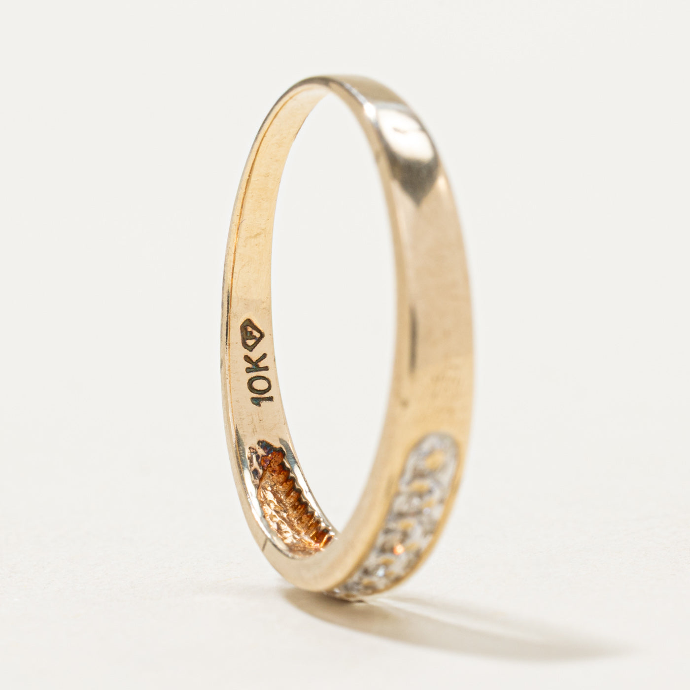 10K Semi Eternity Diamond Ring | 0.035ctw | SZ 7