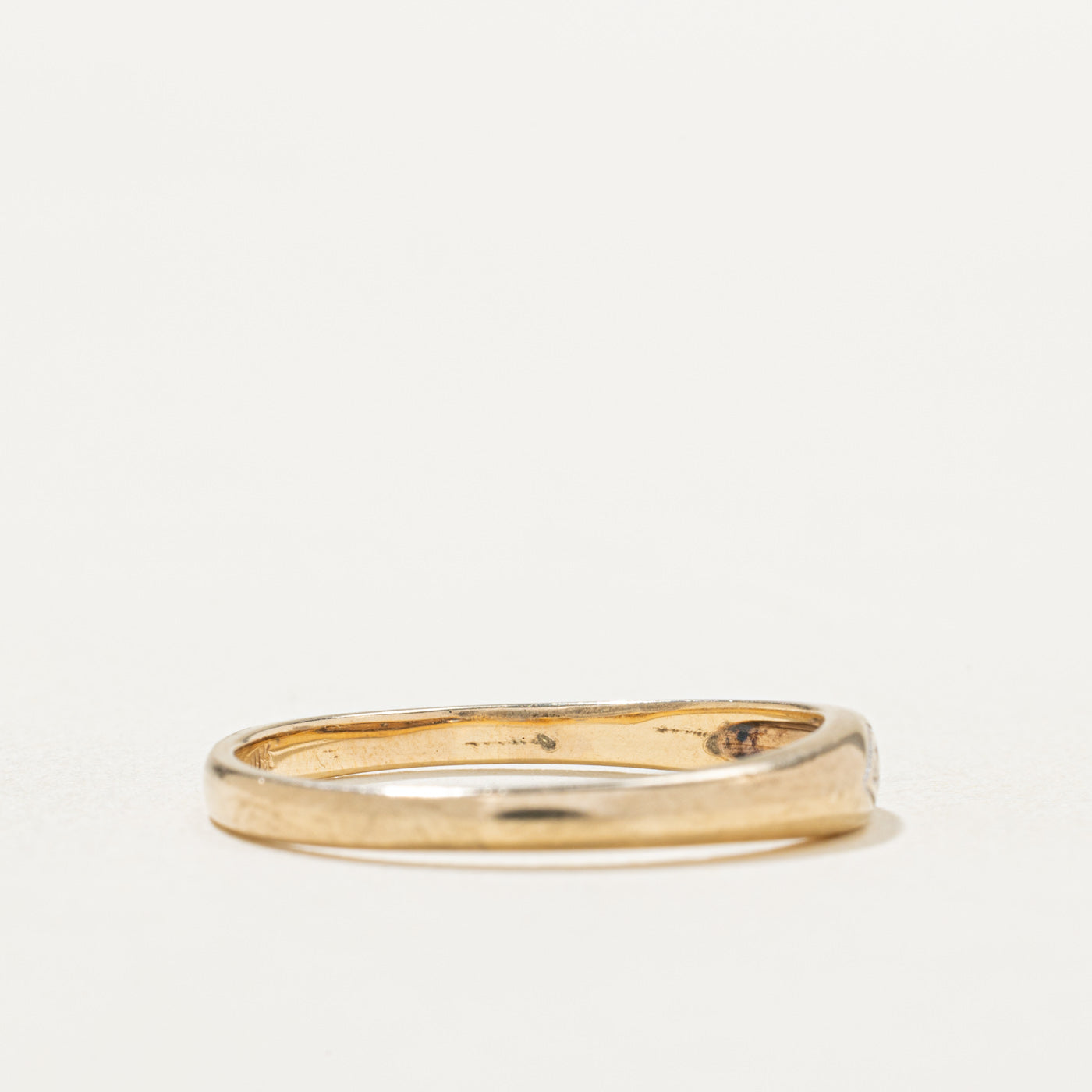 10K Single Stone Diamond Petite Ring | 0.01ctw | SZ 8.75