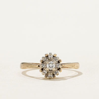 Diamond Petal Reverse Tapered Ring | 0.10ctw | SZ 5.75