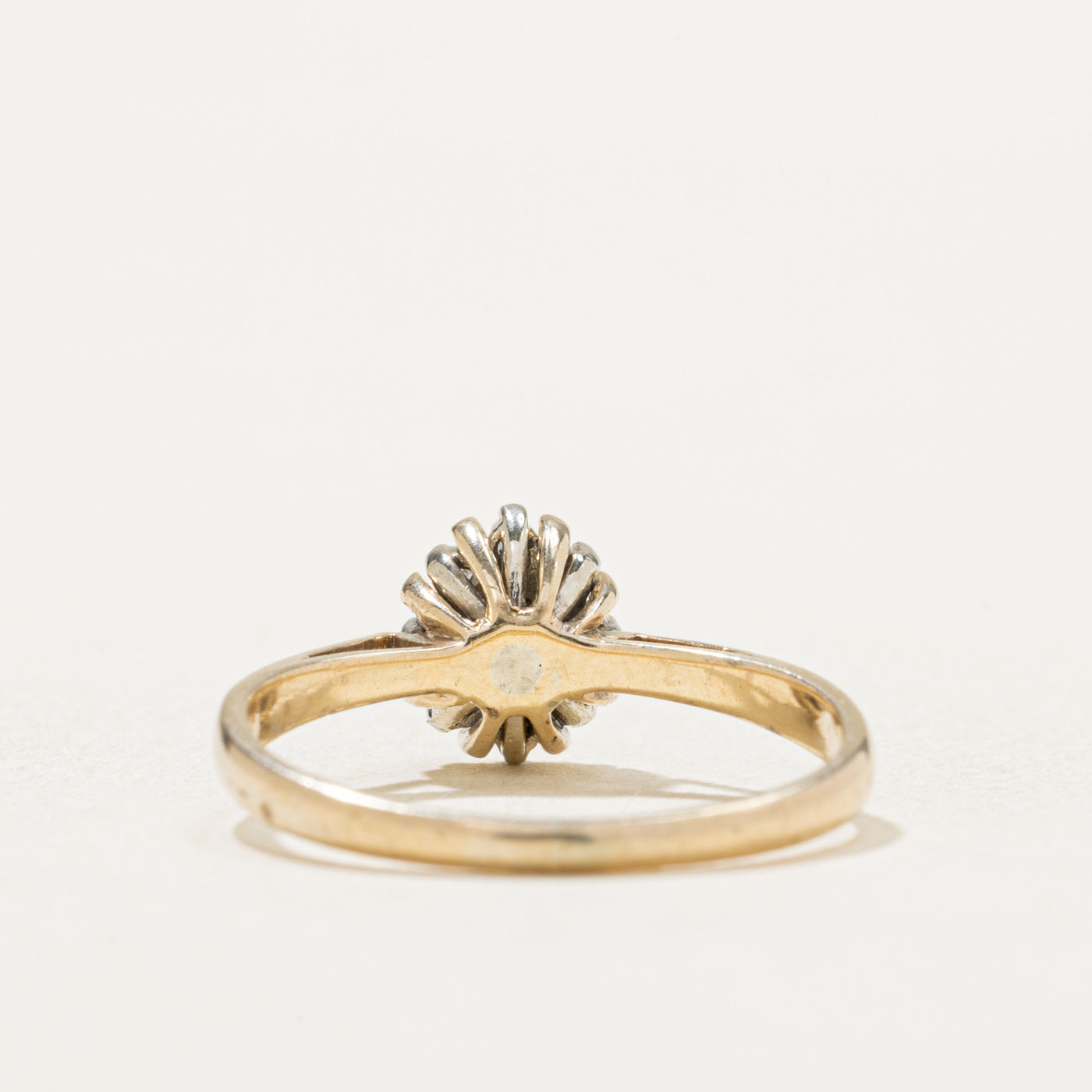 Diamond Petal Reverse Tapered Ring | 0.10ctw | SZ 5.75