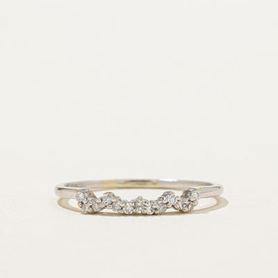 18K Diamond Contour Ring | 0.075ctw | SZ 8