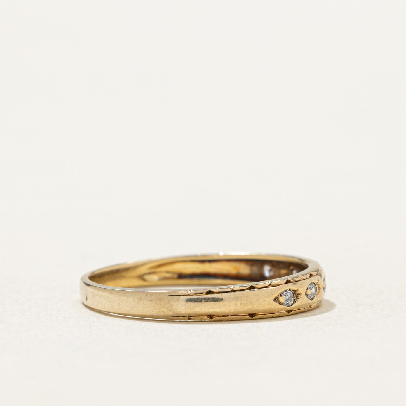 10K Semi Eternity Diamond Band | 0.03ctw | SZ 6.5