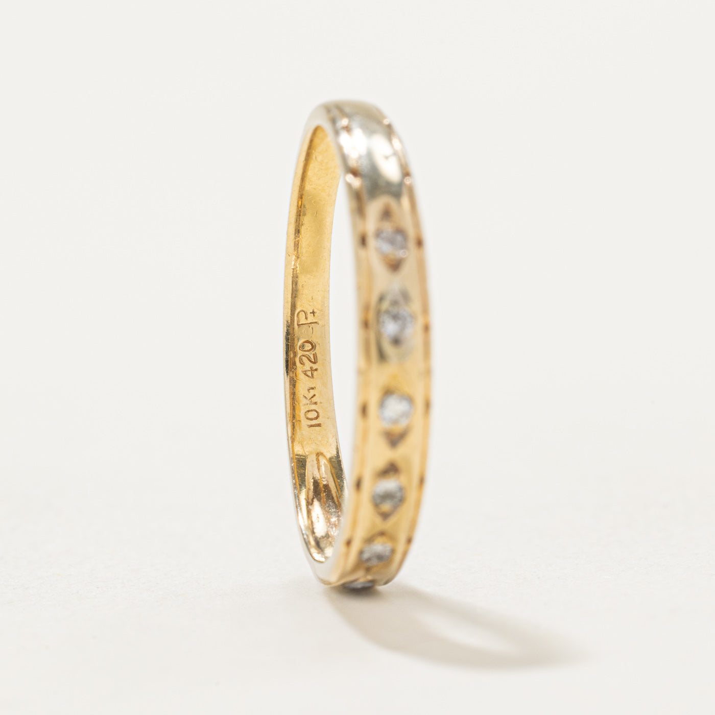 10K Semi Eternity Diamond Band | 0.03ctw | SZ 6.5