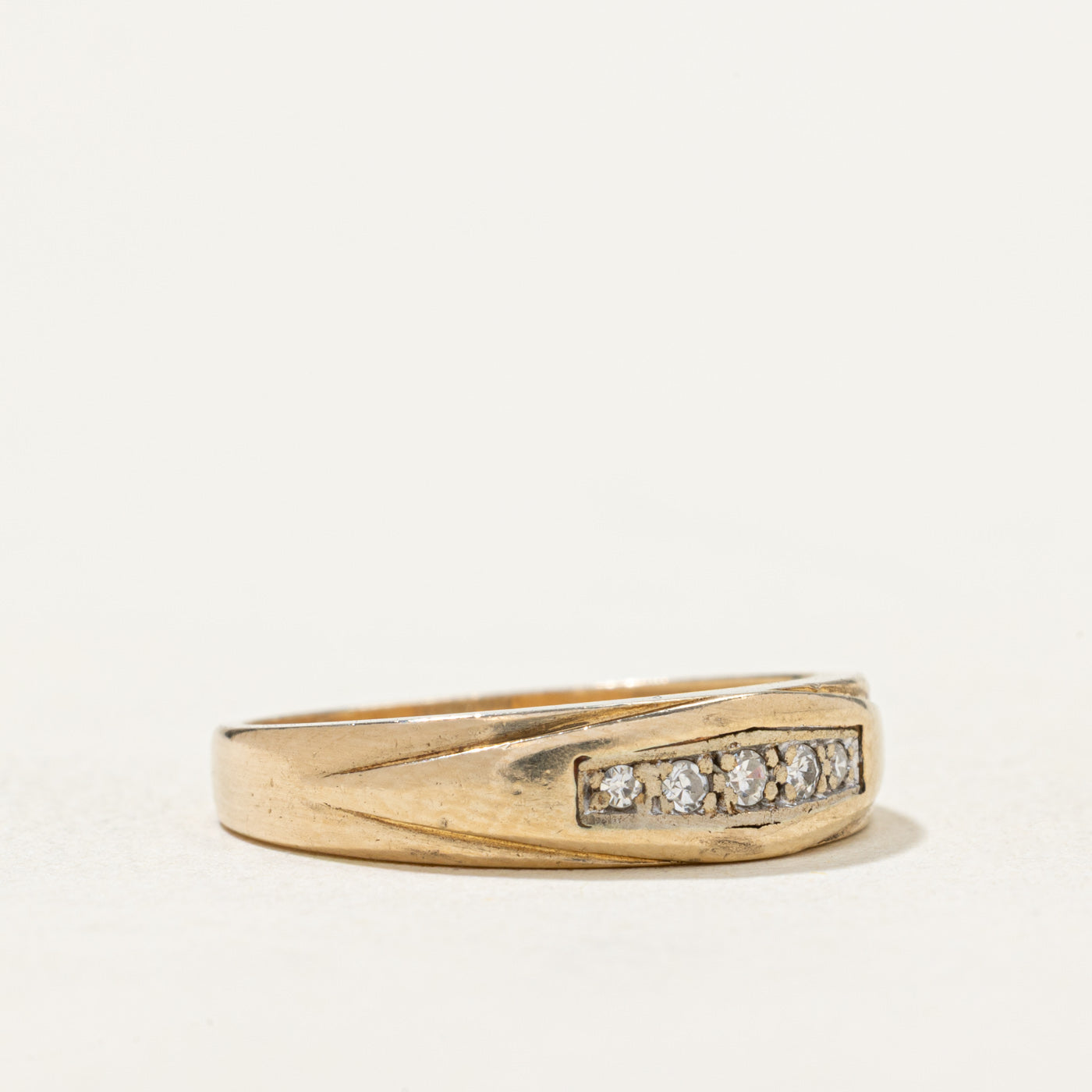10K Five Stone Diamond Ring | 0.05ctw | SZ 5.75