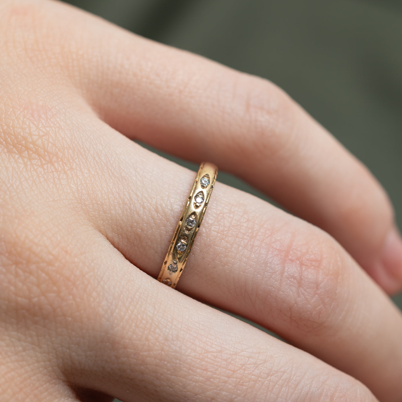 10K Semi Eternity Diamond Band | 0.03ctw | SZ 6.5