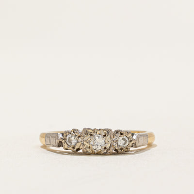 Vintage Three Stone Diamond Ring | 0.08ctw | SZ 5.25