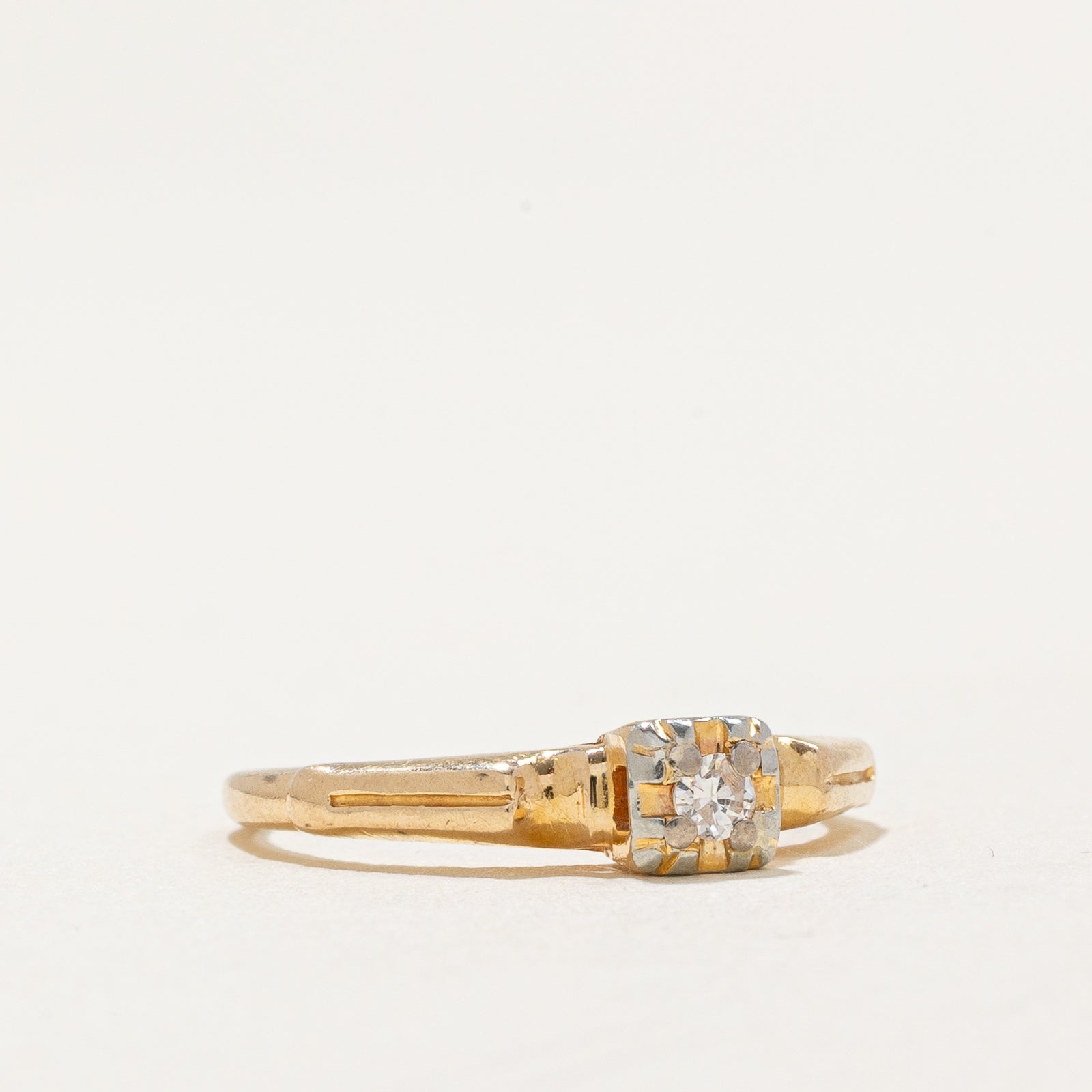 Single Stone Diamond Ring | 0.04ct | SZ 3.5