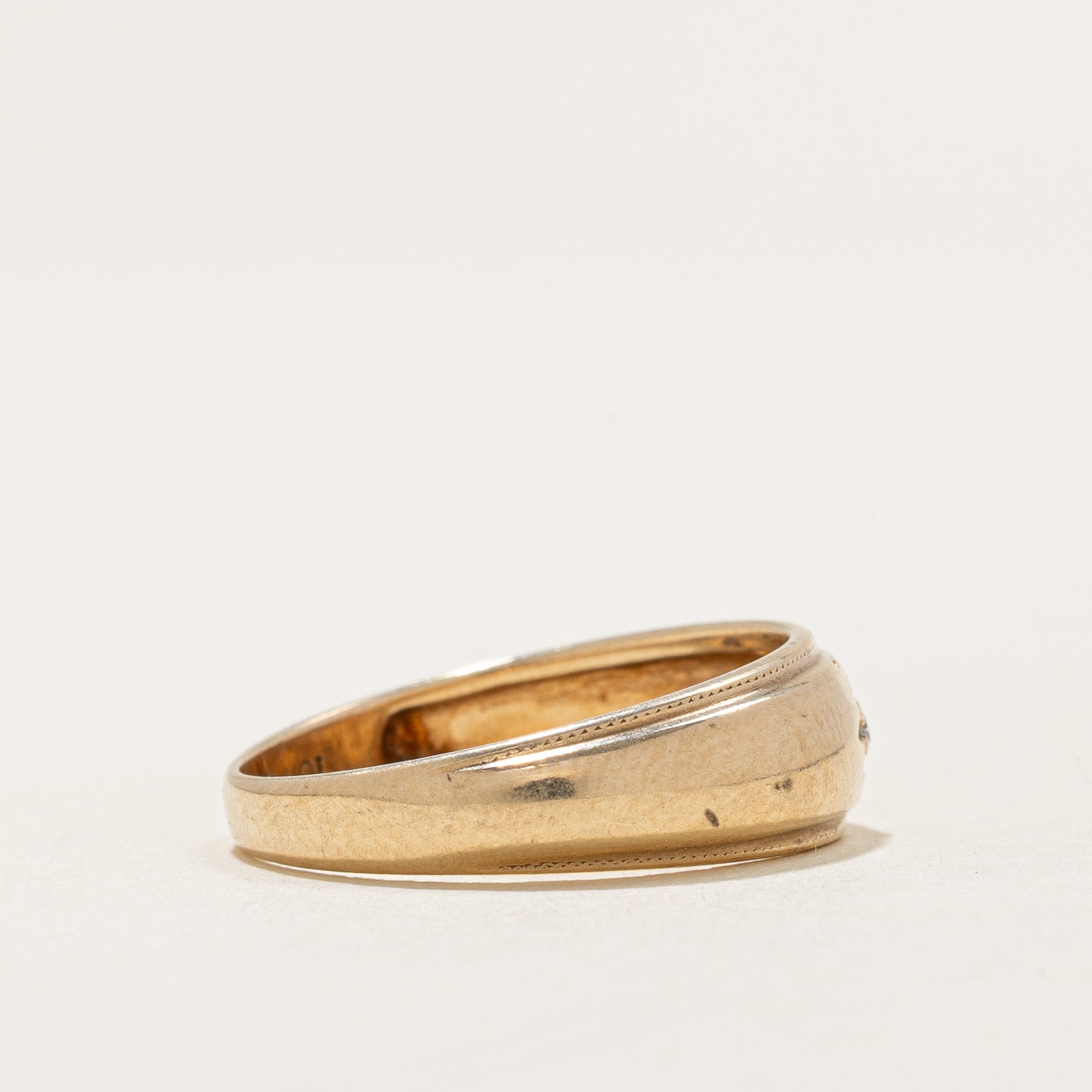 Single Stone Diamond Band | 0.005ct | SZ 6