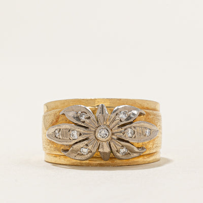 1981 Soviet Hallmarked Diamond Ring | 0.05ctw | SZ 6.75