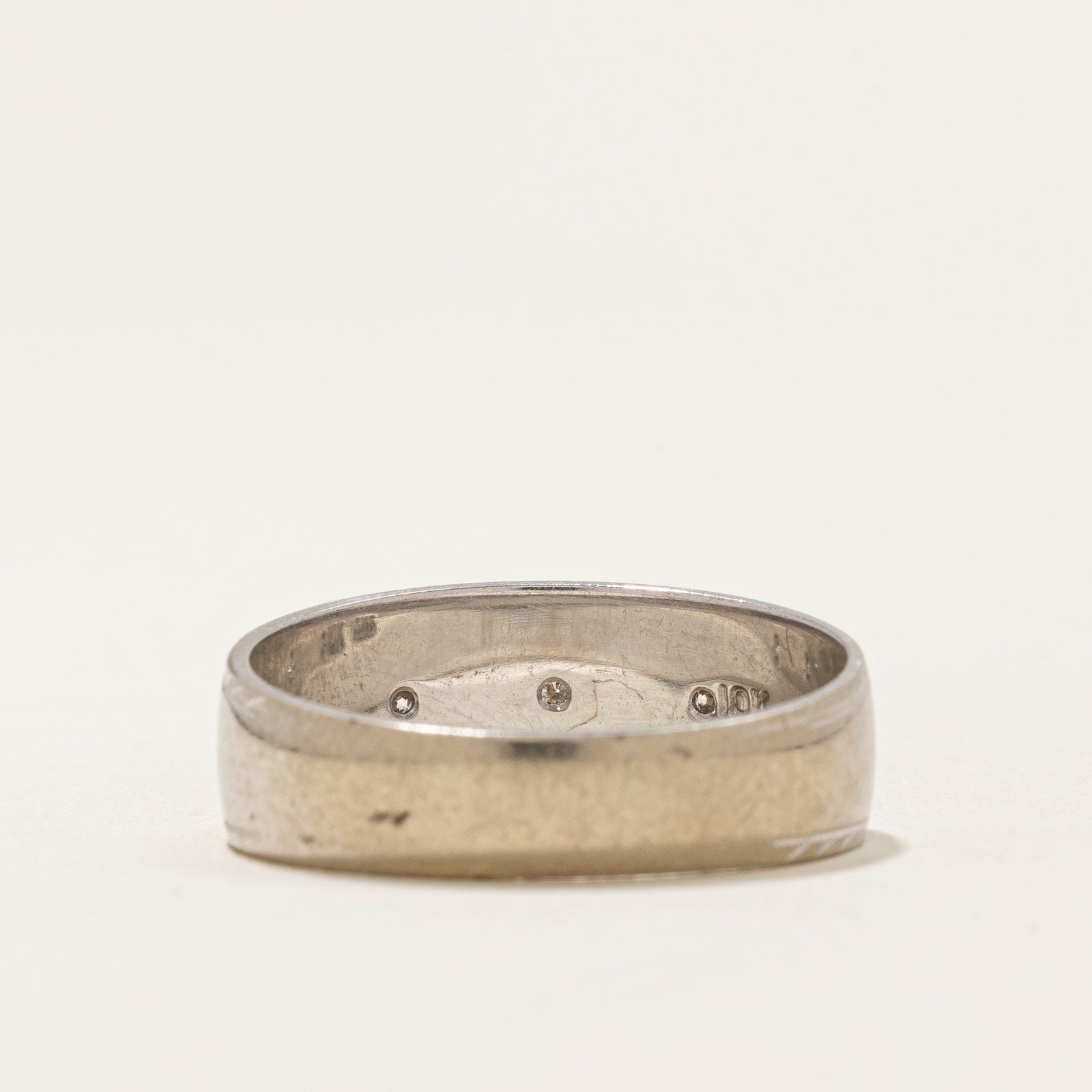 Three Stone Diamond Band | 0.039ctw | SZ 10.25