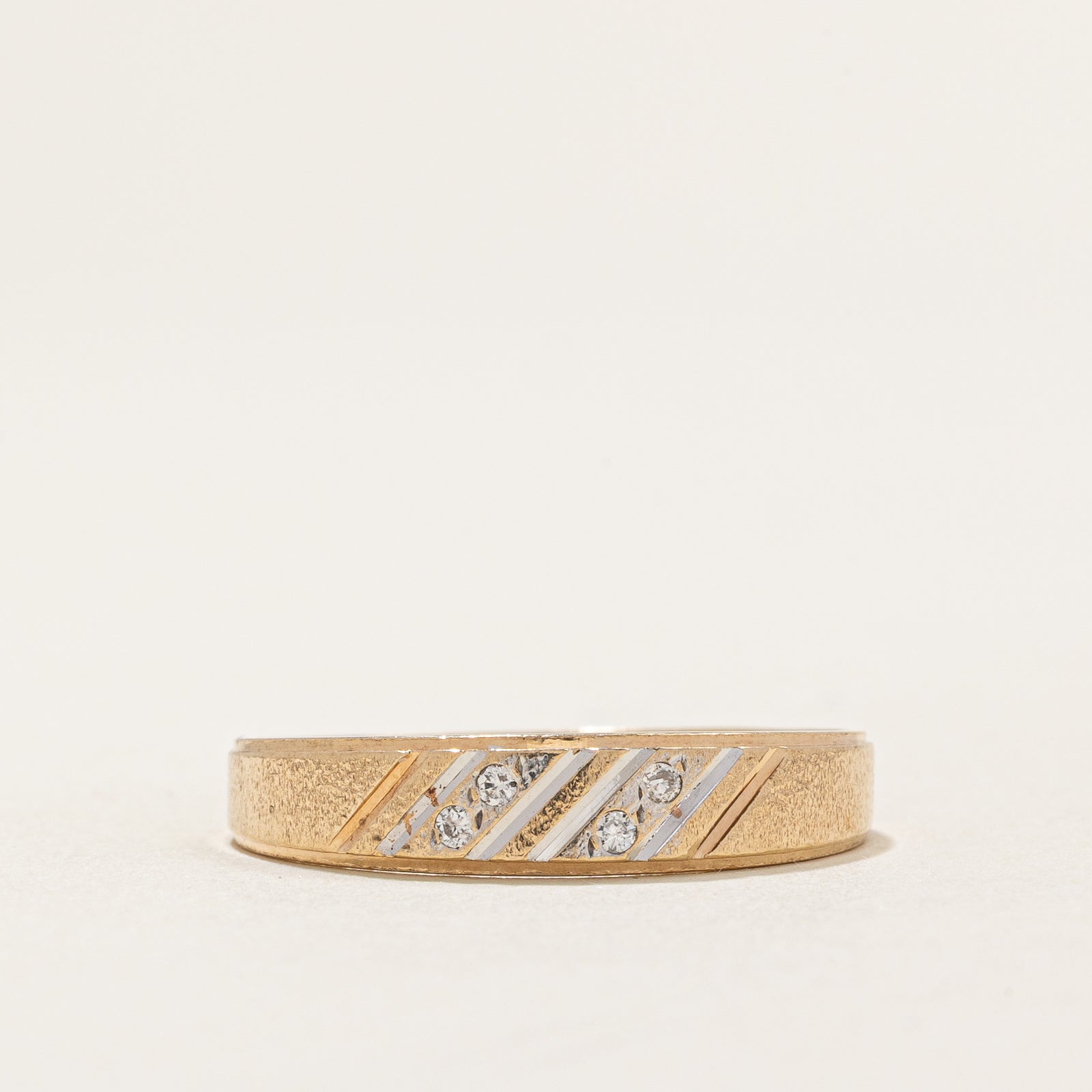 Four Stone Diamond Band | 0.02ctw | SZ 8.75